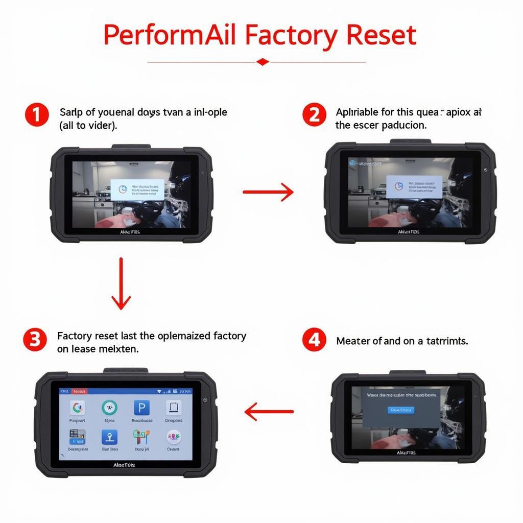 Autel Maxisys Factory Reset Process