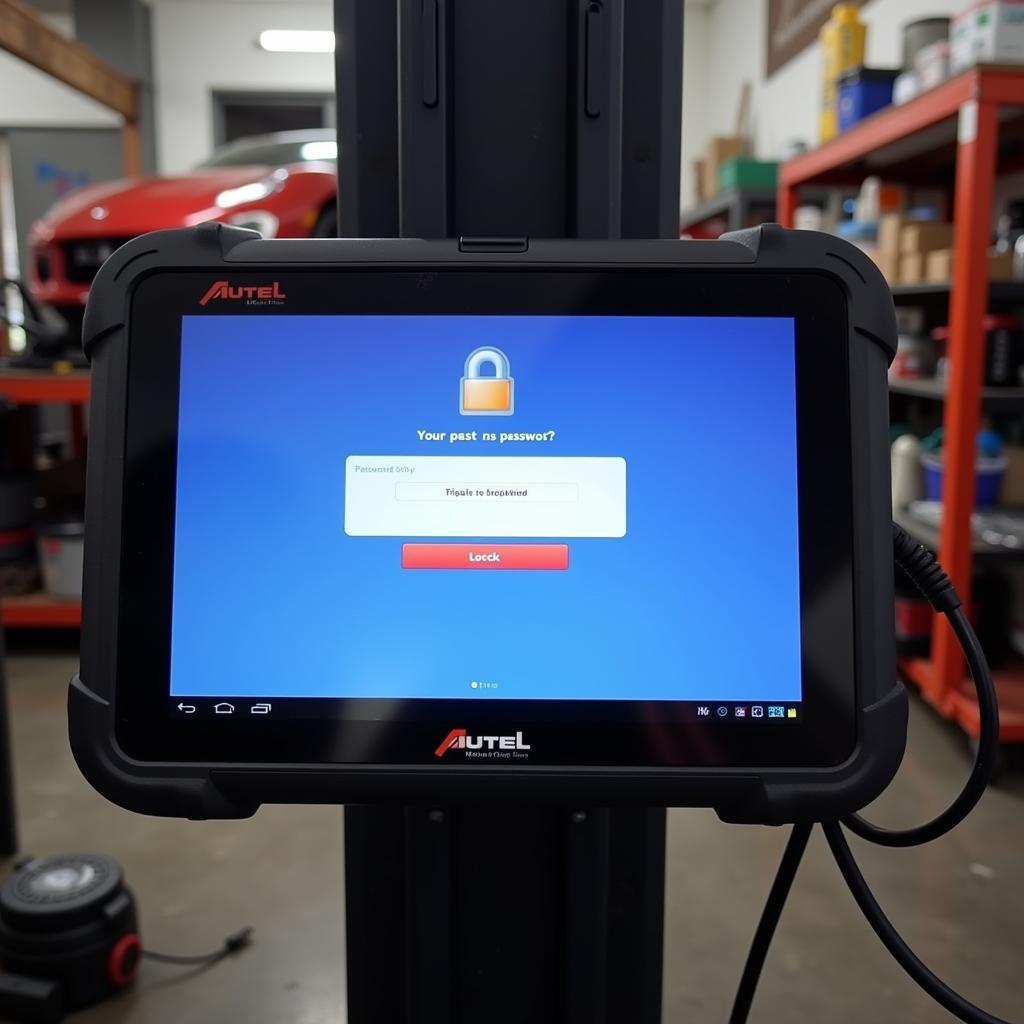 Autel MaxiSys Locked Screen