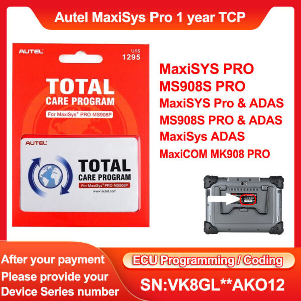 Autel Maxisys MaxiSys Pro One Year Update Service TCP Card