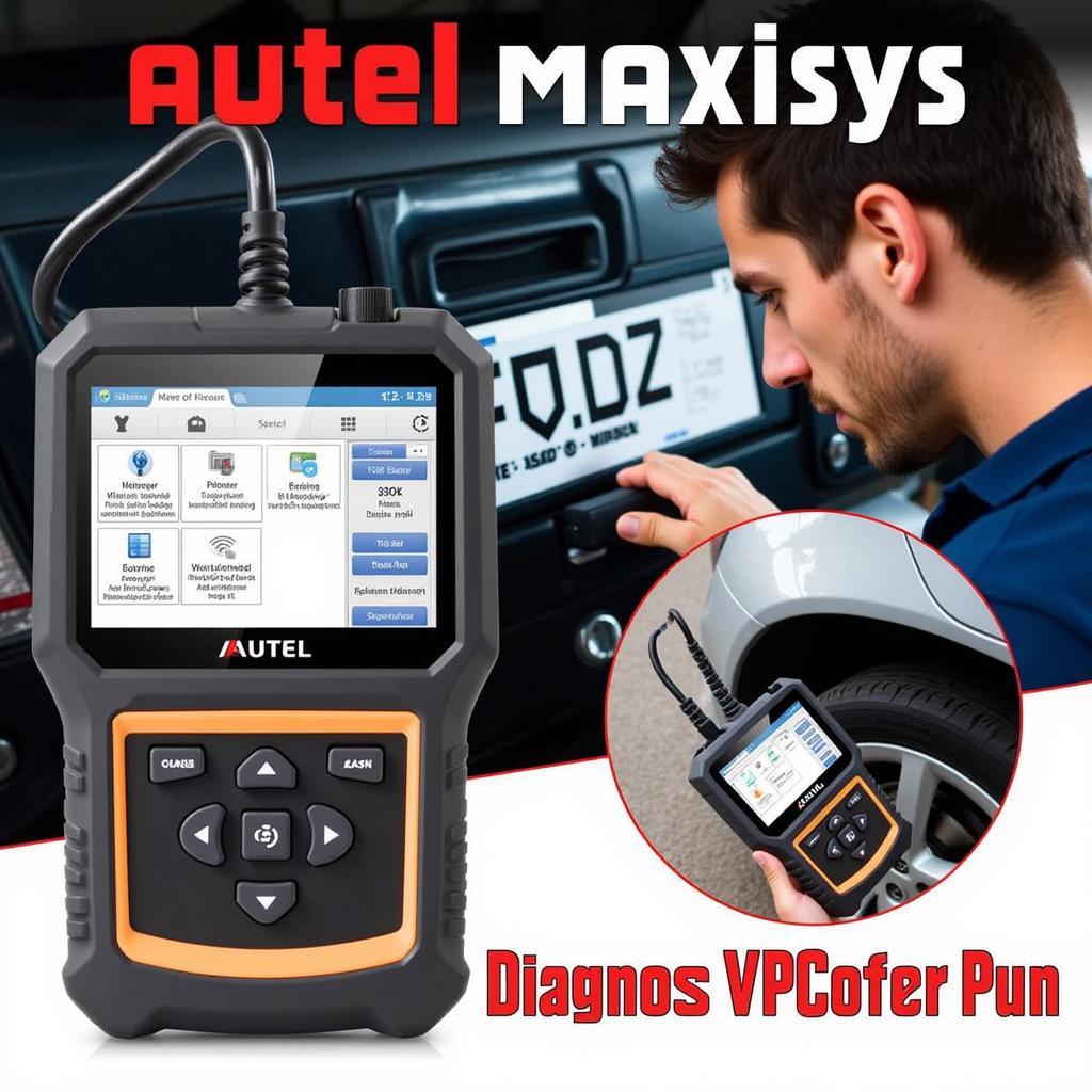 Autel Maxisys MS906 Diagnostic Tool in Use