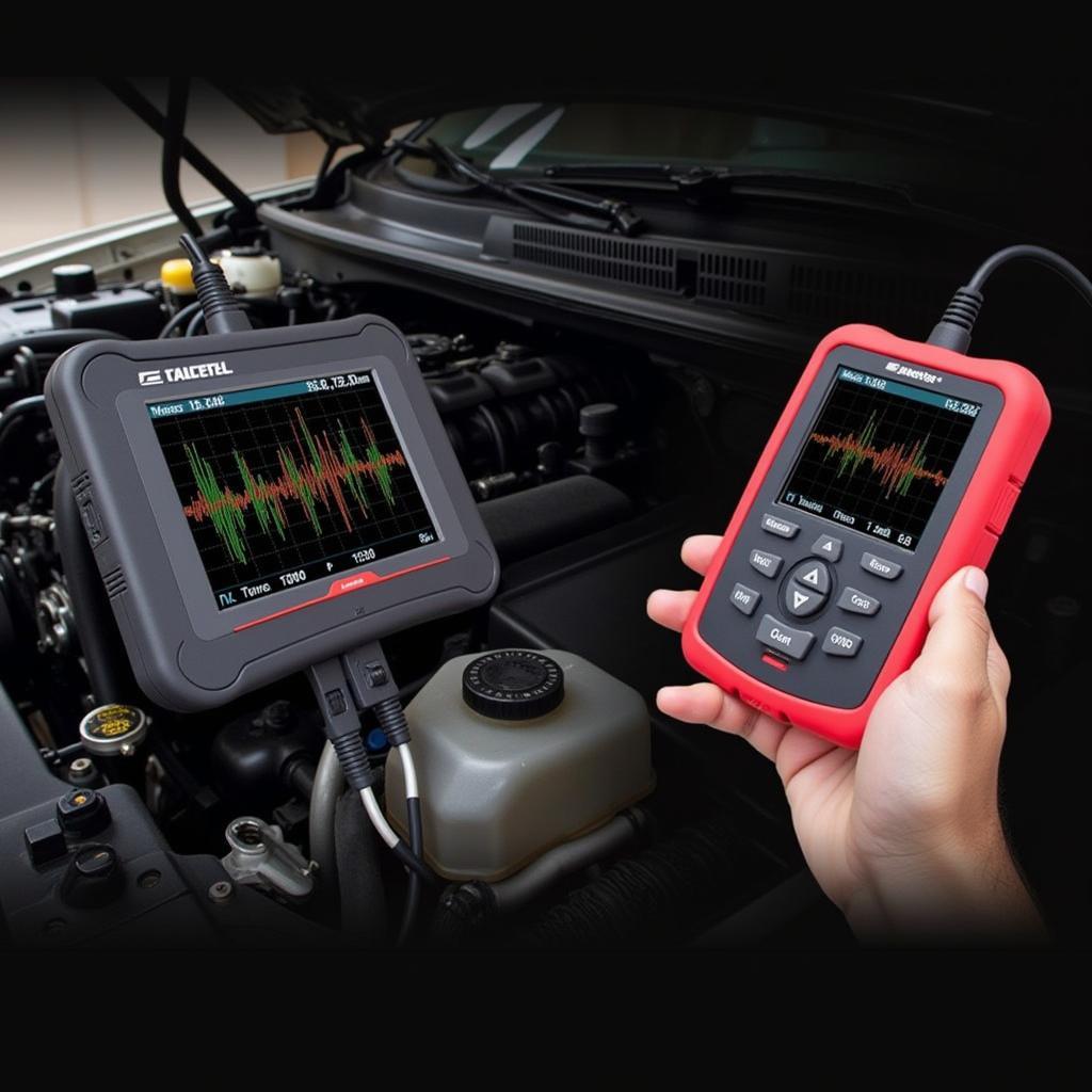 Autel MaxiSys MS906 Diagnostic Tool in Use