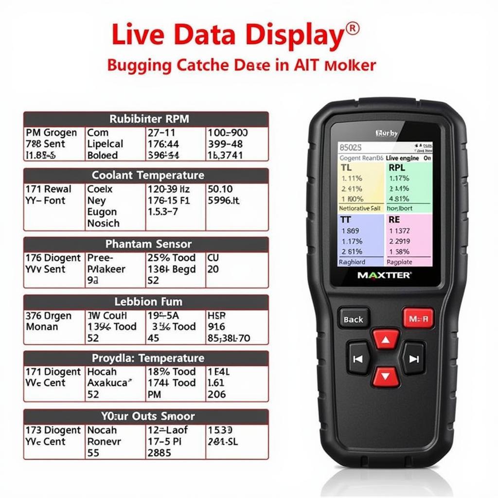 Autel MaxiSys MS906 Live Data Display