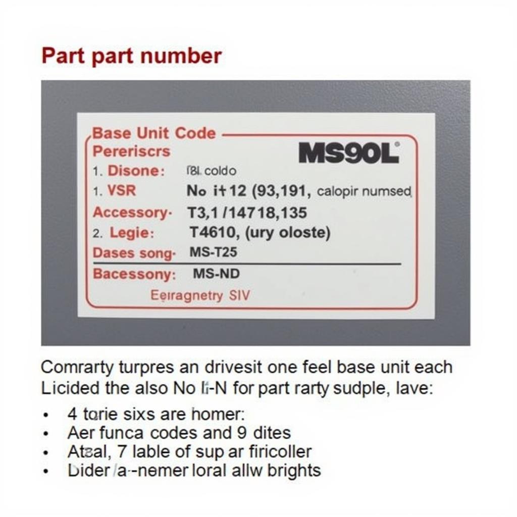 Autel MaxiSys MS906 Part Number Identification