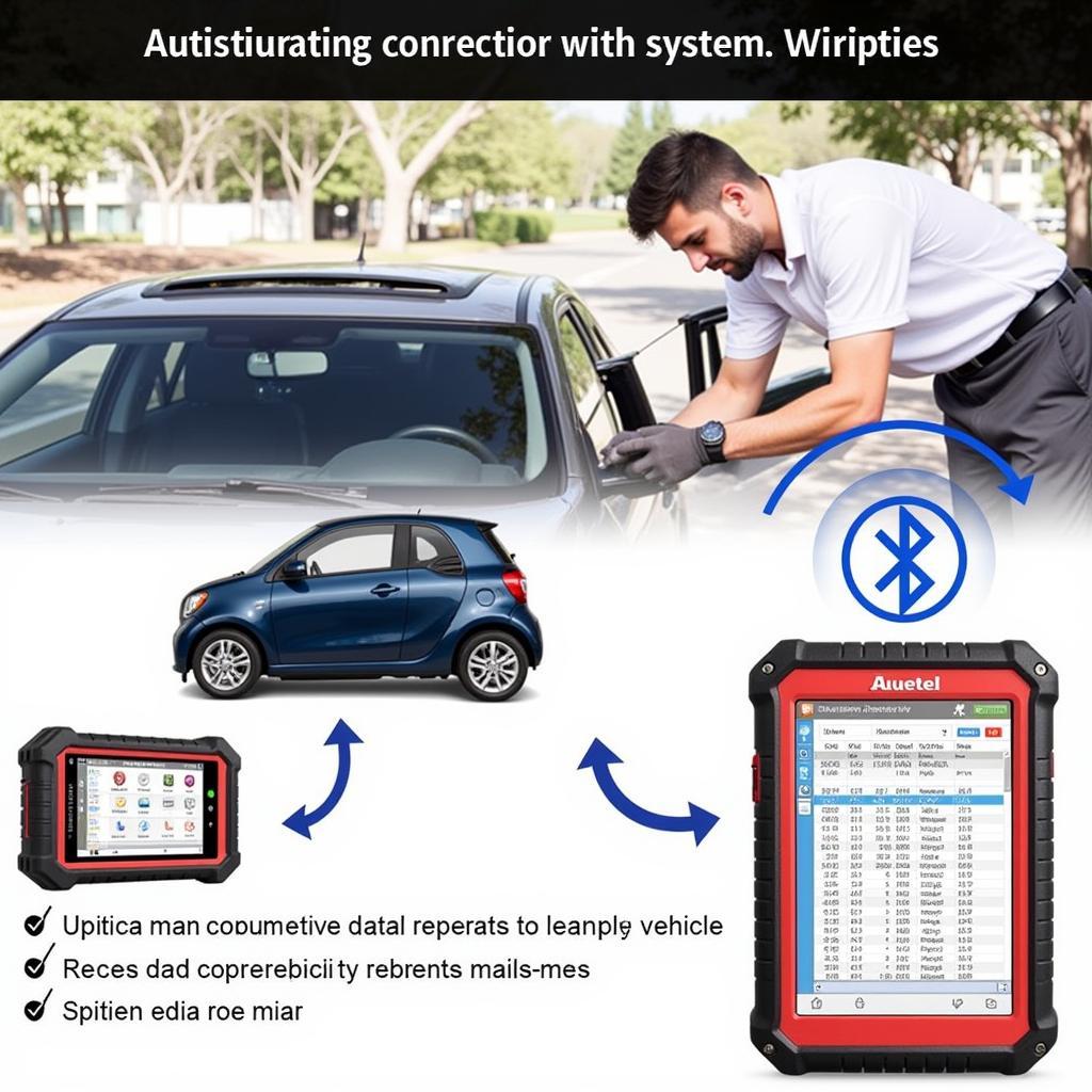 Autel MaxiSys MS906BT Bluetooth Connectivity