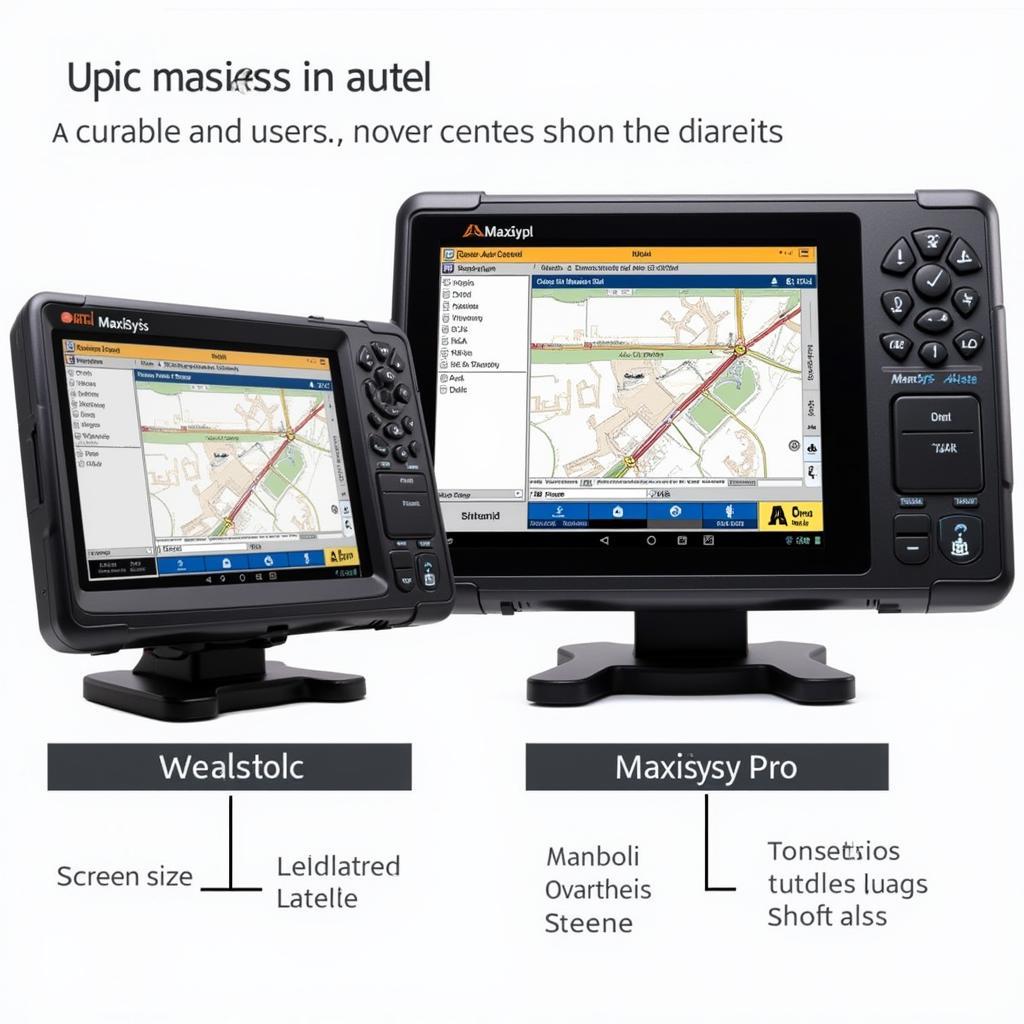 Autel MaxiSys MS906TS and MaxiSys Pro User Interface