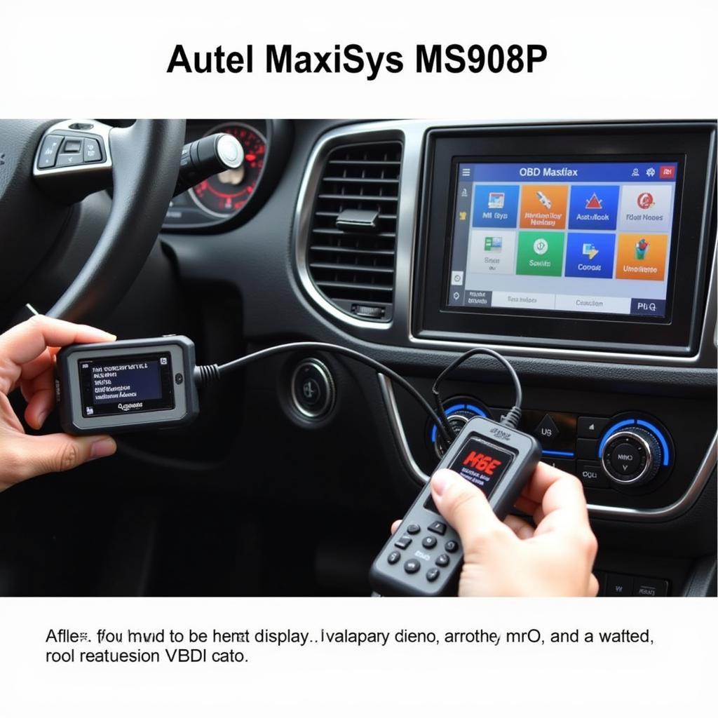 Autel MaxiSys MS908P Performing Diagnostics