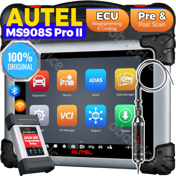 Autel MaxiSys MS908S PRO II 2024 J2534 Pr0gramming Diagnostic Tool OBD2 Scanner