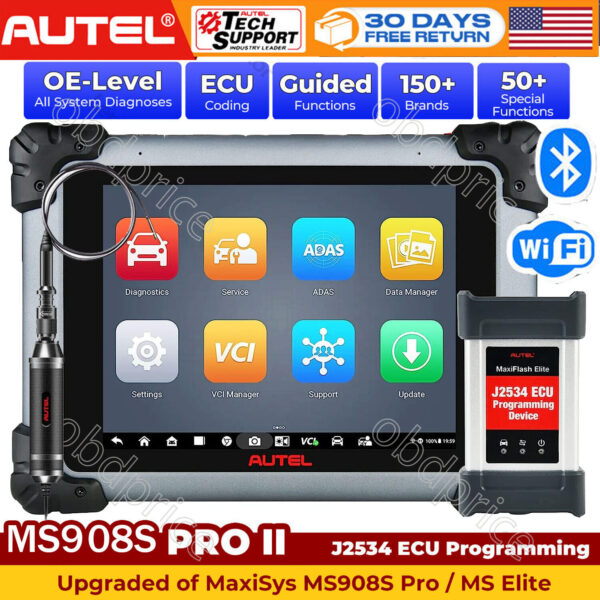 Autel MaxiSys MS908S PRO II 2024 J2534 programming Diagnostic Tool OBD2 Scanner