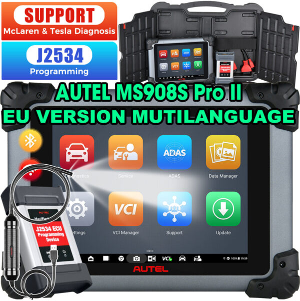 Autel MaxiSys MS908S PRO II 2024 programming Diagnostic Tool OBD2 Scanner EU VER