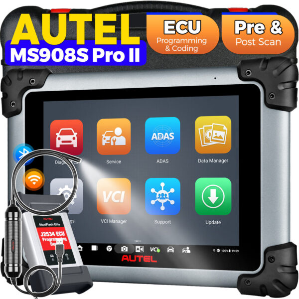 Autel MaxiSYS MS908S PRO II Android 10 AutoScan 2.0 & MV108S 2024 J2534 VCI