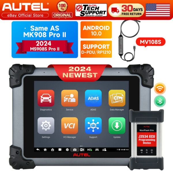 Autel MaxiSys MS908S PRO II J2534 Elite programming Diagnostic Tool OBD2 Scanner