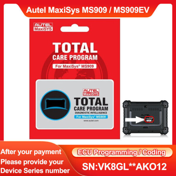 Autel Maxisys MS909 One Year Update Service TCP Card (Subscription Only)