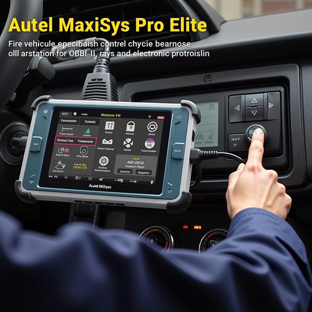 Autel MaxiSys Pro Elite Performing Diagnostics