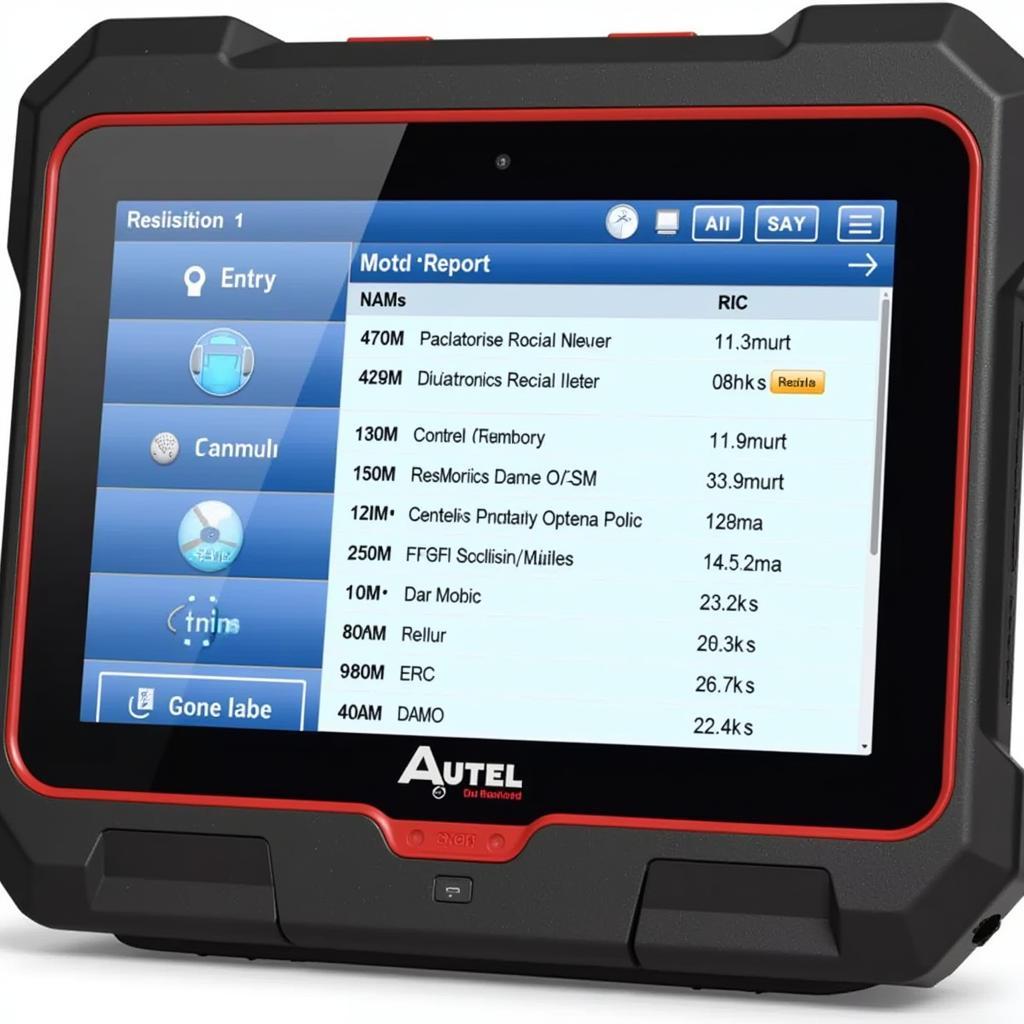 Autel MaxiSys Pro Elite User Interface