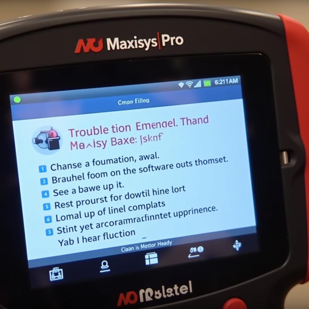 Autel Maxisys Pro Troubleshooting Guide