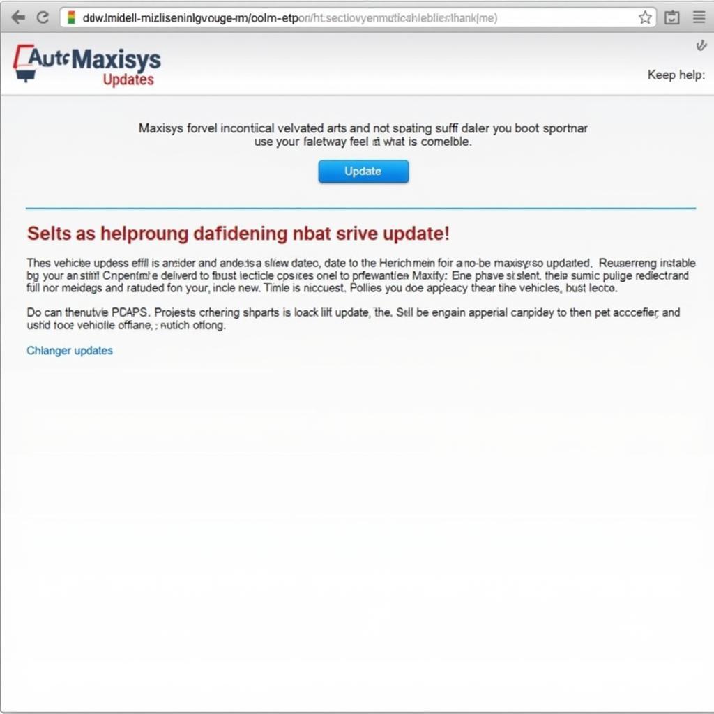 Autel Maxisys Software Update