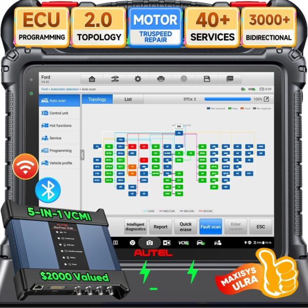 Autel MaxiSys Ultra Automotive Diagnostic Tool 5-in-1 VCMI Programming Coding