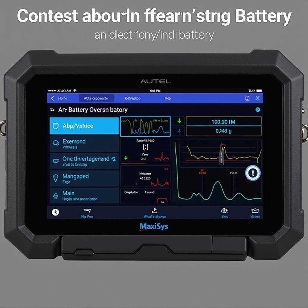 Autel MaxiSys Ultra EV Diagnostic Screen