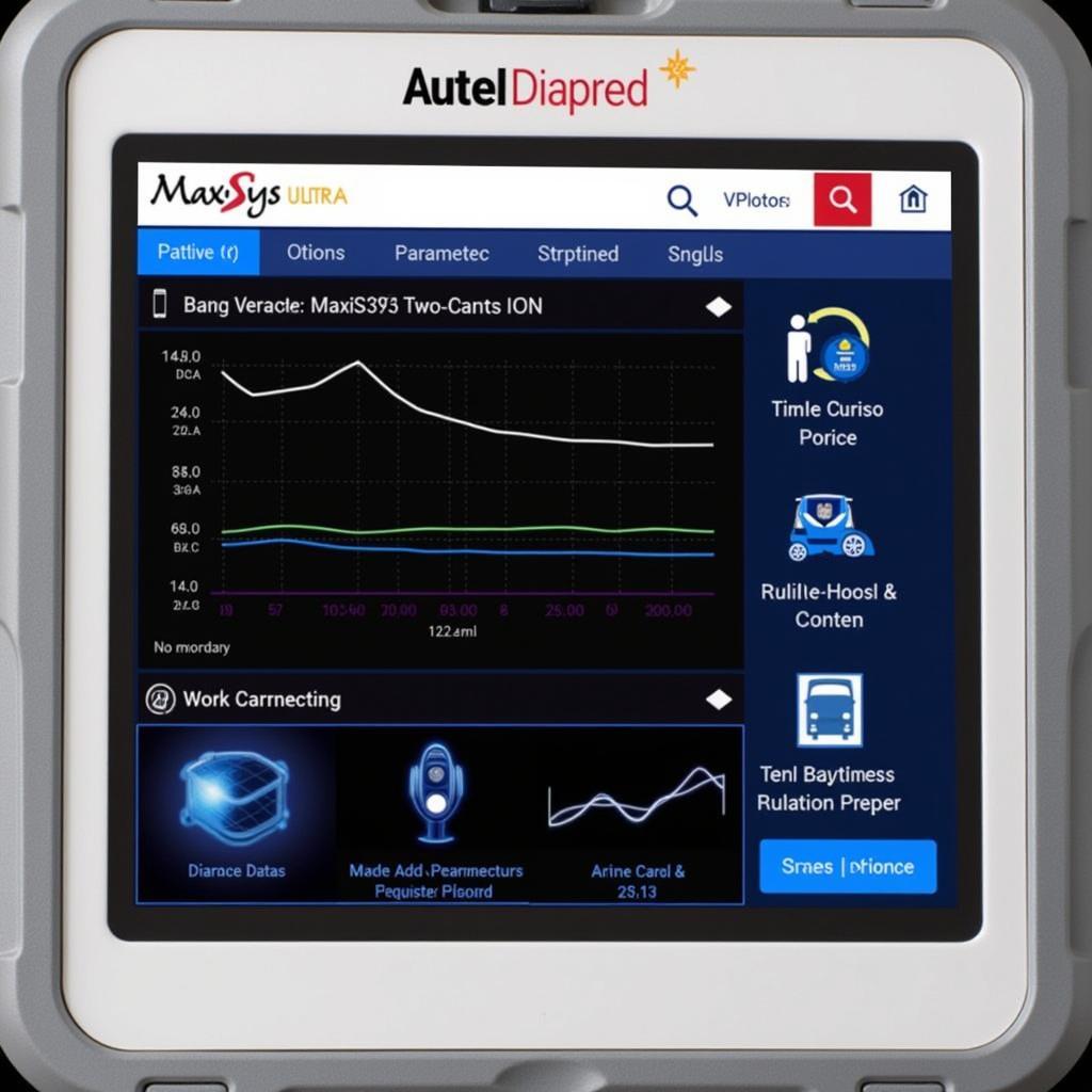 Autel MaxiSYS Ultra EV Diagnostic Screen in Use