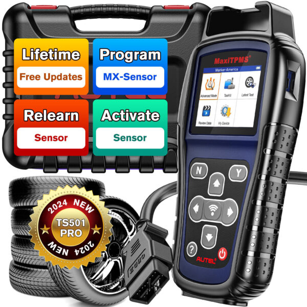 Autel MaxiTPMS TS501 Pro TPMS Relearn Auto Scan Tool Activate Sensors 2024New