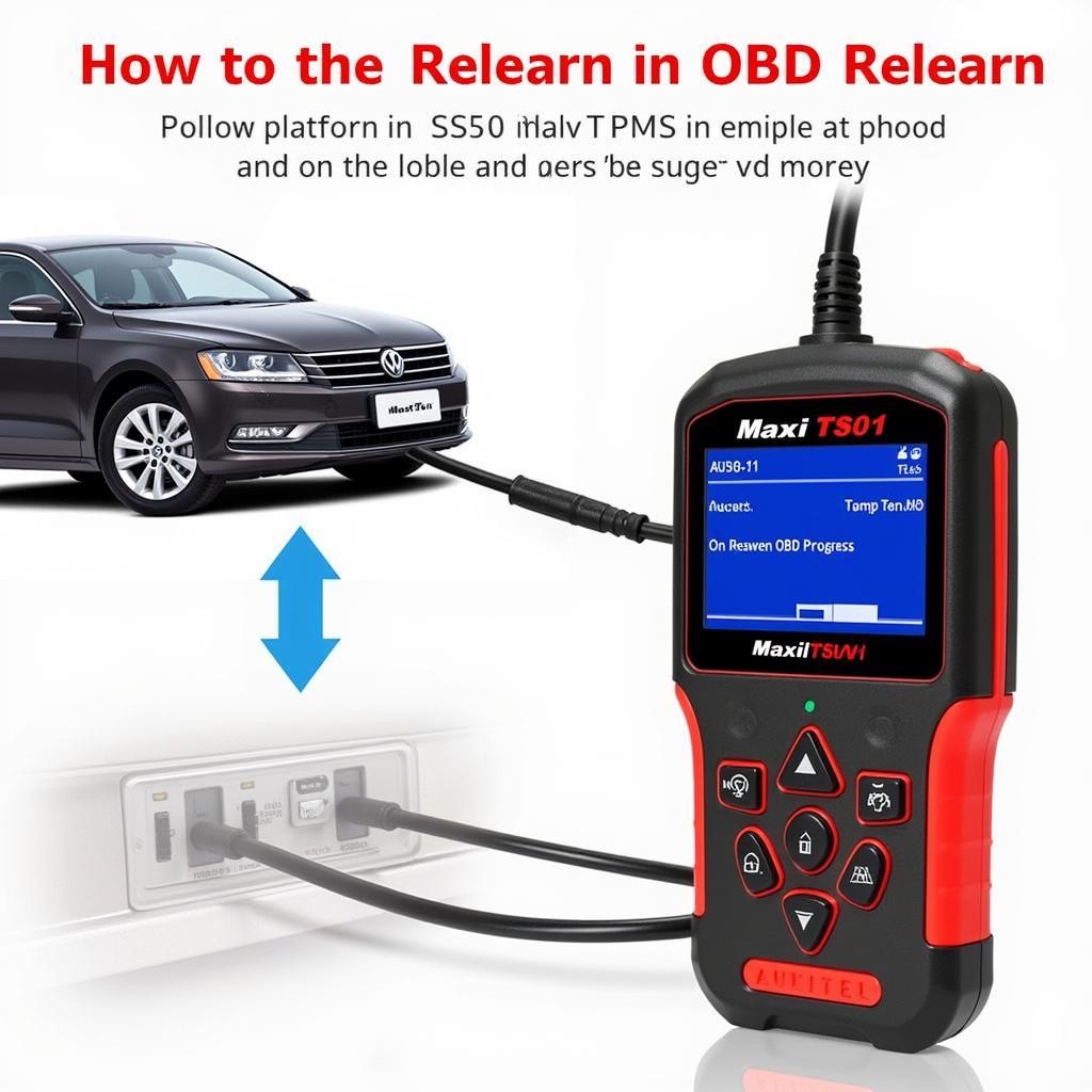 Autel MaxiTPMS TS601 Performing an OBD Relearn