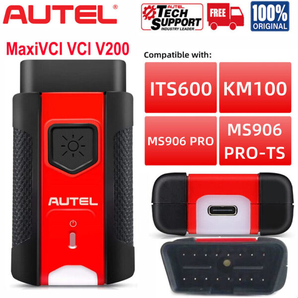 Autel MaxiVCI V200 Wireless Bluetooth Diagnostic Interface BT609,KM100,MS906 Pro