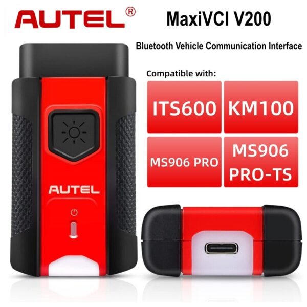 Autel MaxiVCI VCI V200 Bluetooth Diagnostic Interface For KM100 ITS600 MS906 Pro