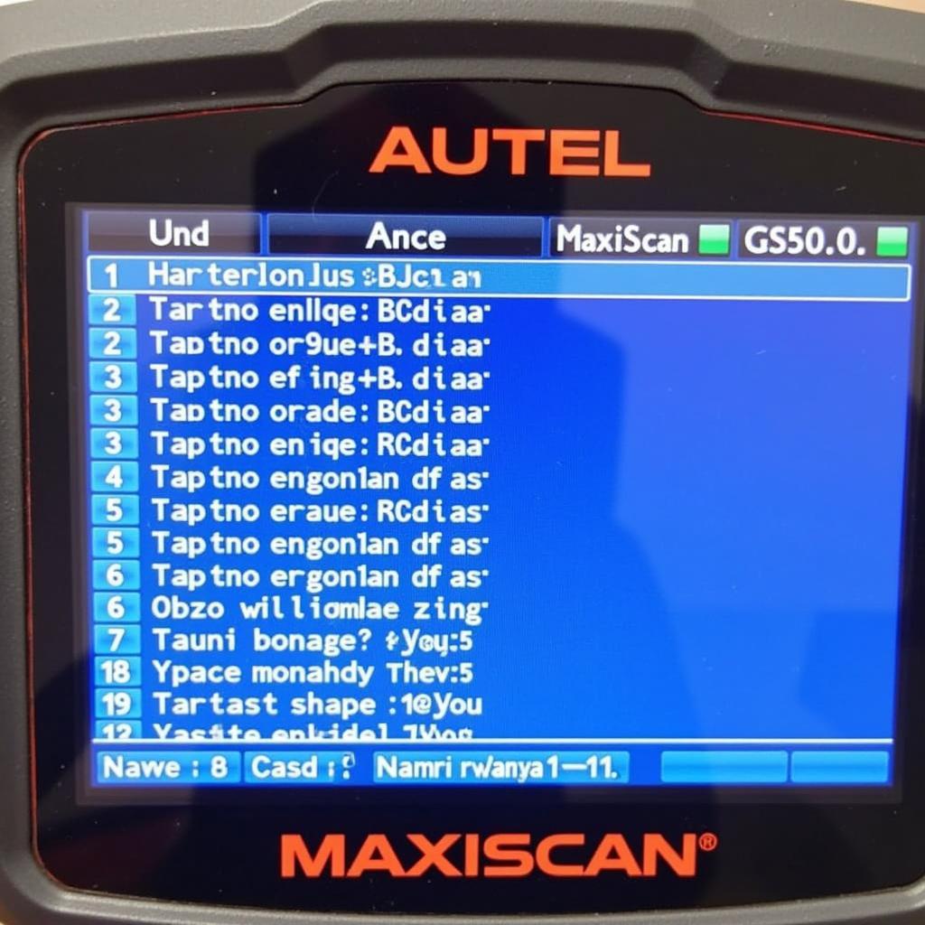 Autel MaxiScan GS500 Displaying Diagnostic Codes