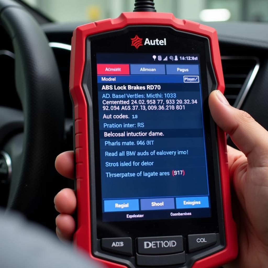 Autel MD701 Diagnosing ABS System