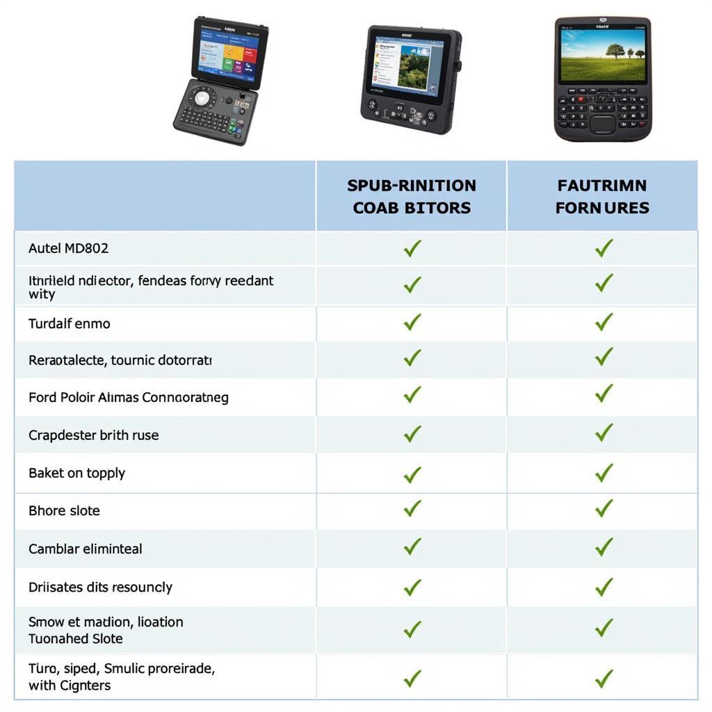 Autel MD802 Compared to Competitors