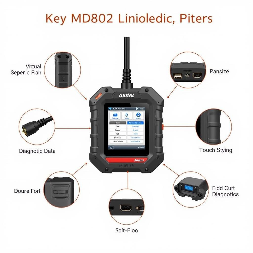 Autel MD802 Diagnostic Scanner Features