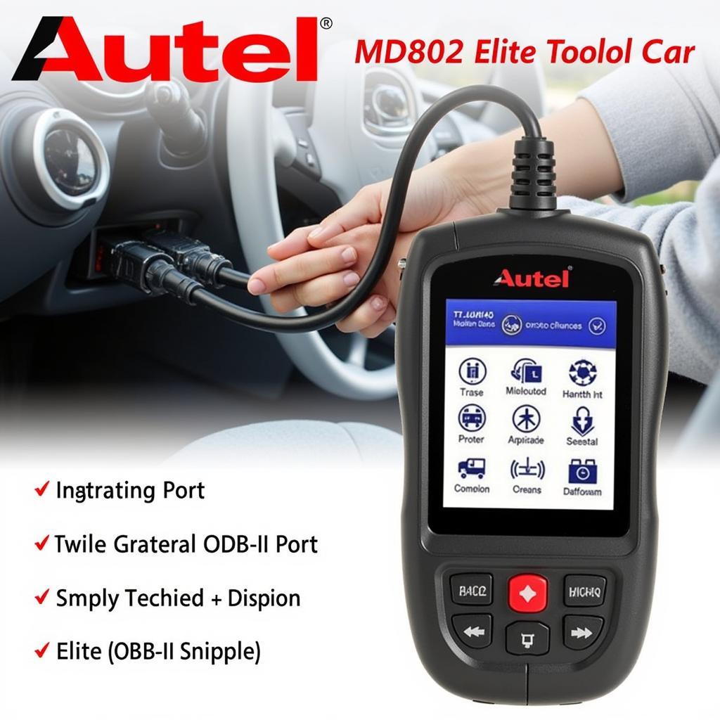 Autel MD802 Elite Diagnostic Tool