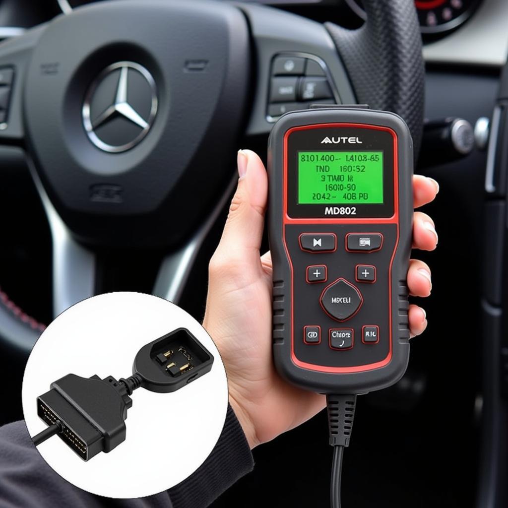 Autel MD802 Handheld Scanner for Mercedes Diagnostics