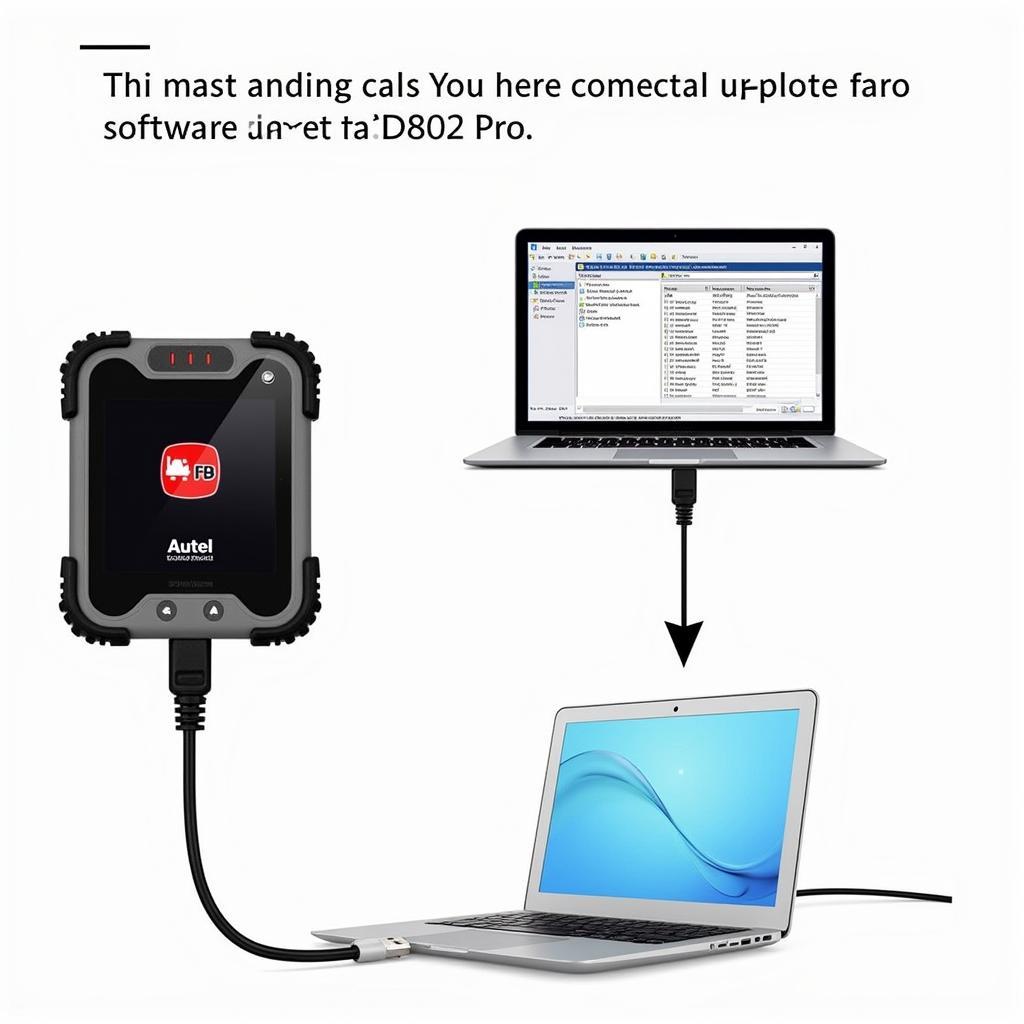 Autel MD802 Pro Being Updated via a Computer