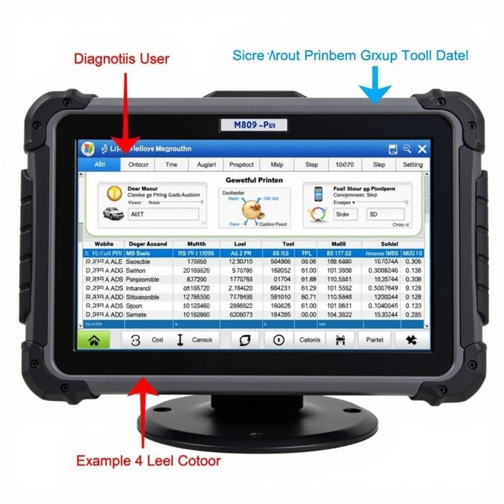 Autel MD802 Pro User Interface Displaying Diagnostic Information