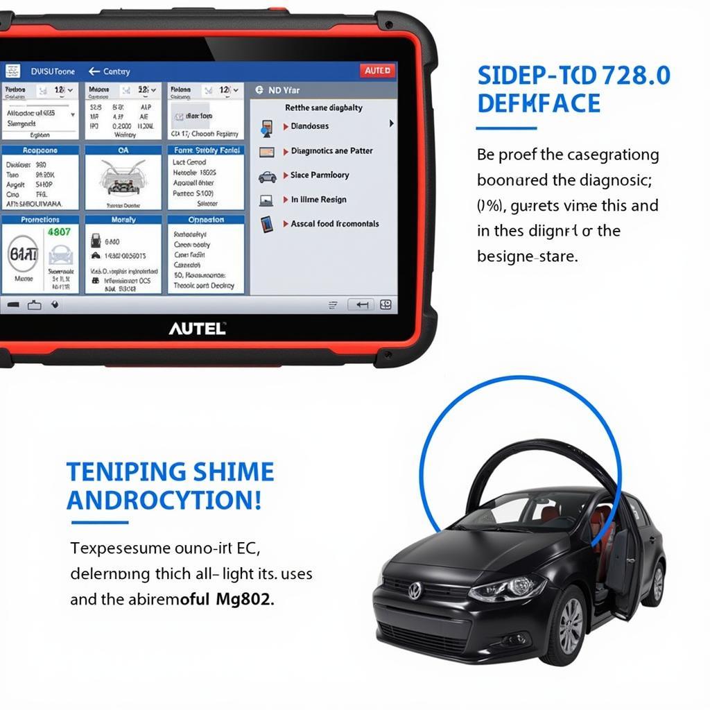 Autel MD802 User Interface