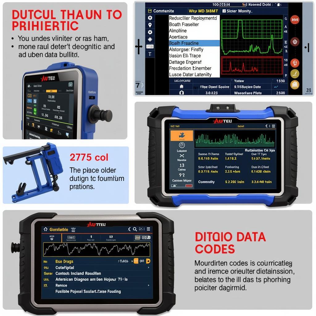 Autel MD802 User Interface Displaying Diagnostic Information