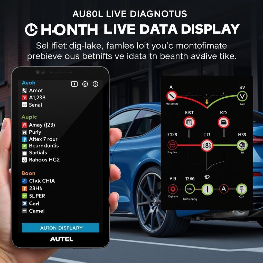 Autel MD802 Volvo Live Data Display