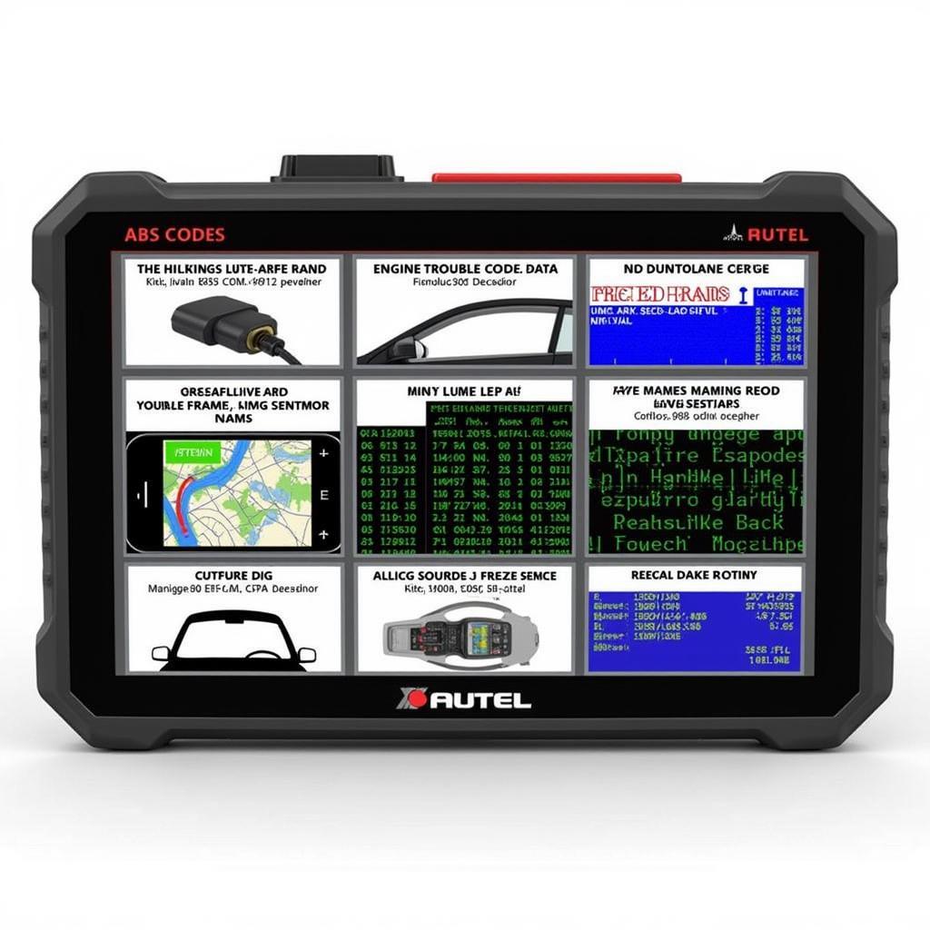 Autel MD805 Displaying Engine Codes and Other Data