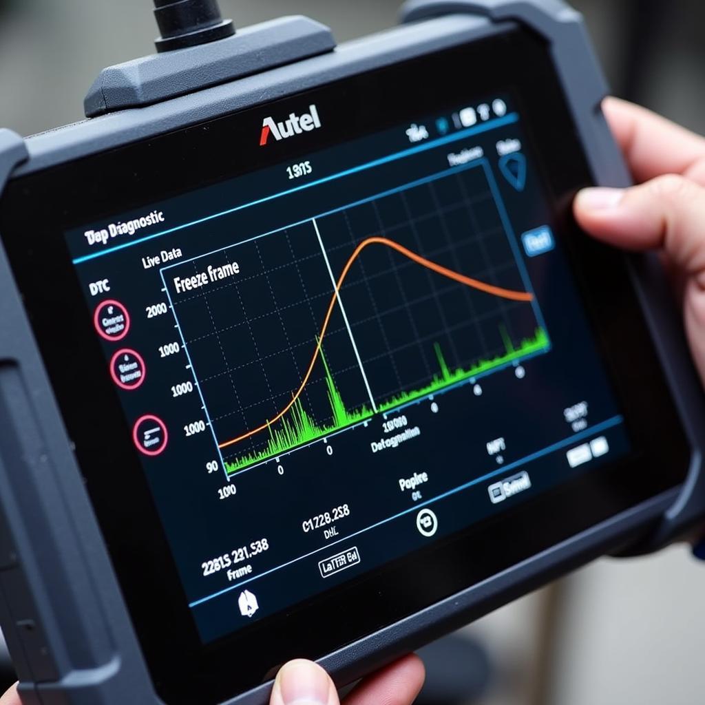 Autel MD808 Pro Displaying Diagnostic Information on Screen