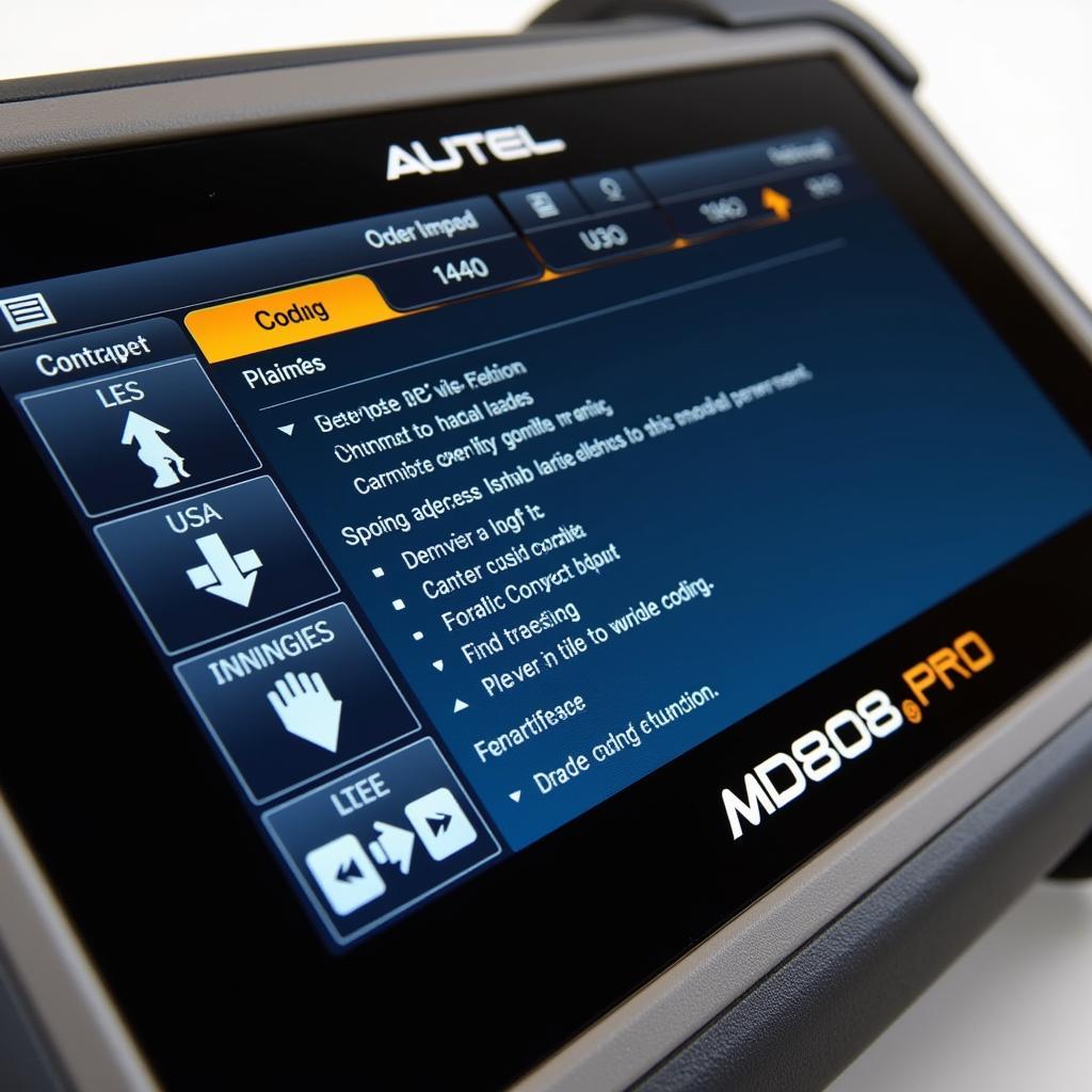 Autel MD808 Pro Performing Coding Function