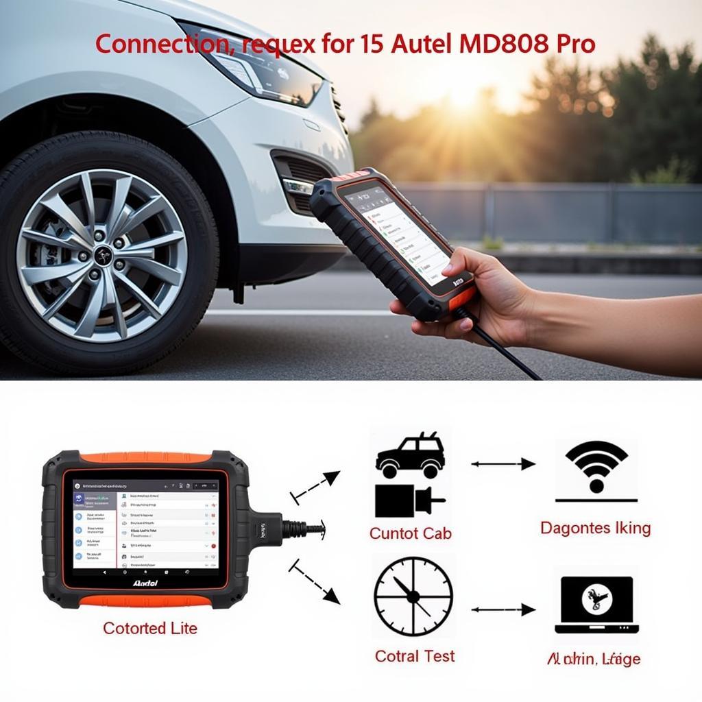 Autel MD808 Pro Performing Diagnostic Test