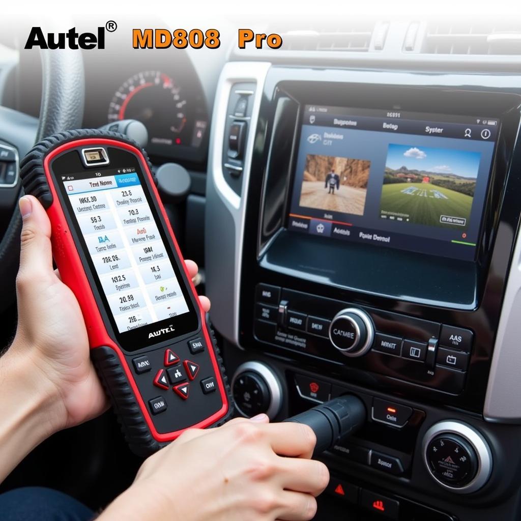 Autel MD808 Pro Performing Diagnostics