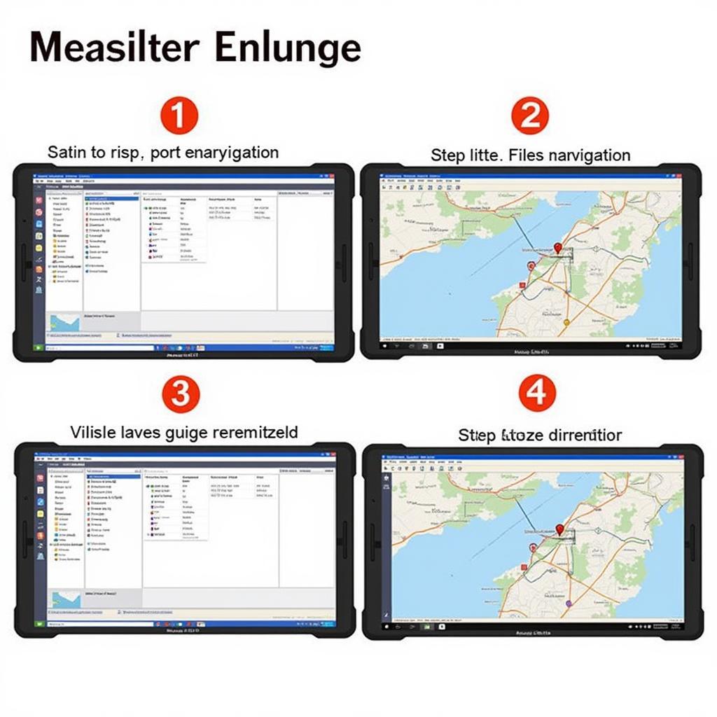 Autel Mini Pad Interface Navigation