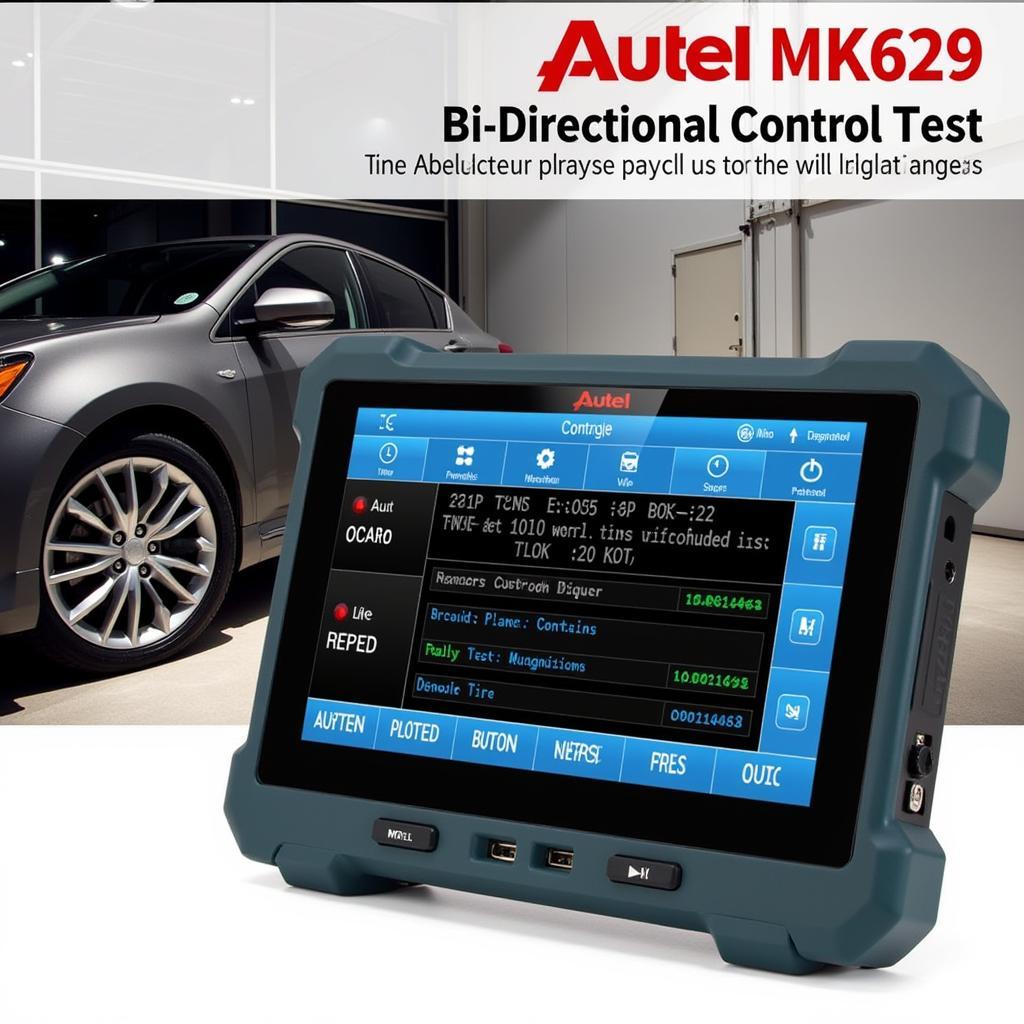 Autel MaxiCOM MK629 Performing Bi-Directional Control