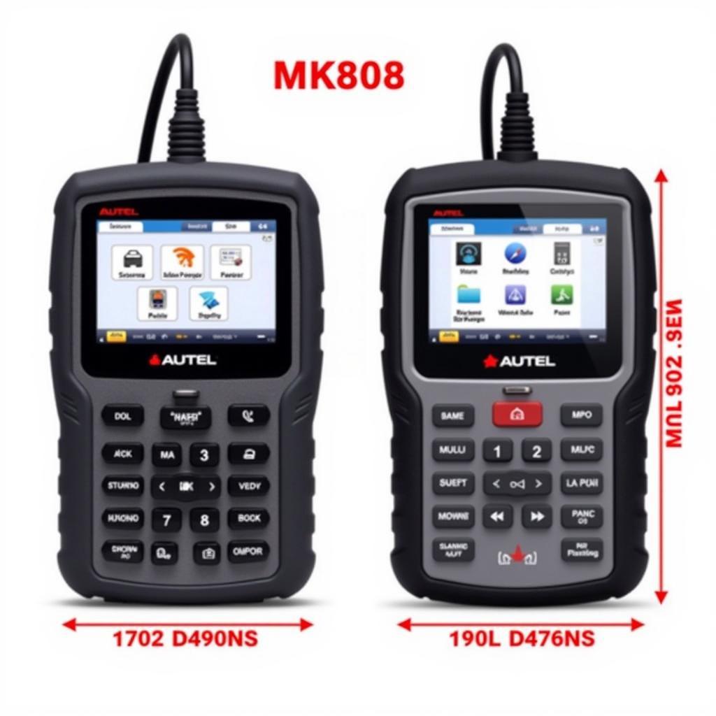 Autel MK808 and MS908 Diagnostic Scanners Side-by-Side Comparison