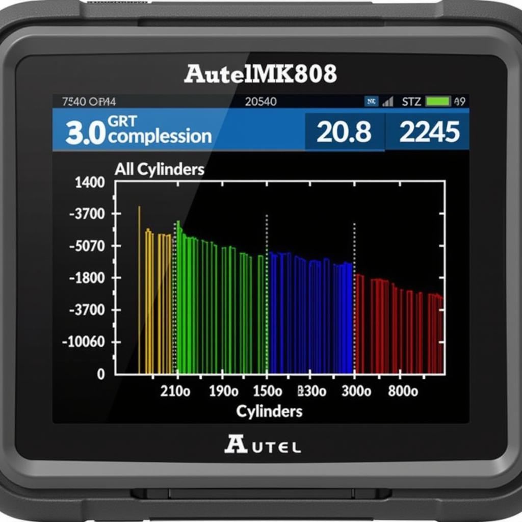 Autel MK808 Compression Test Results