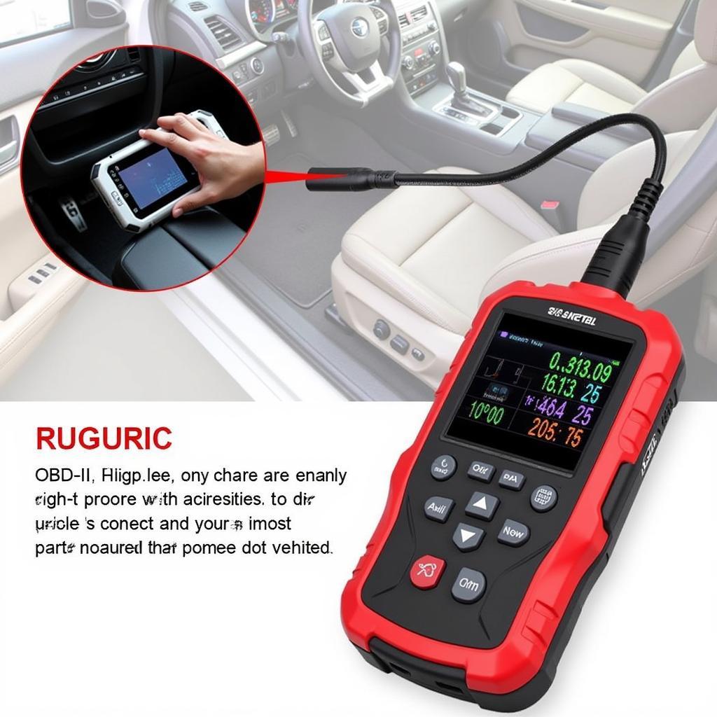 Autel MK808 Diagnostic Scanner Performing a Vehicle Scan