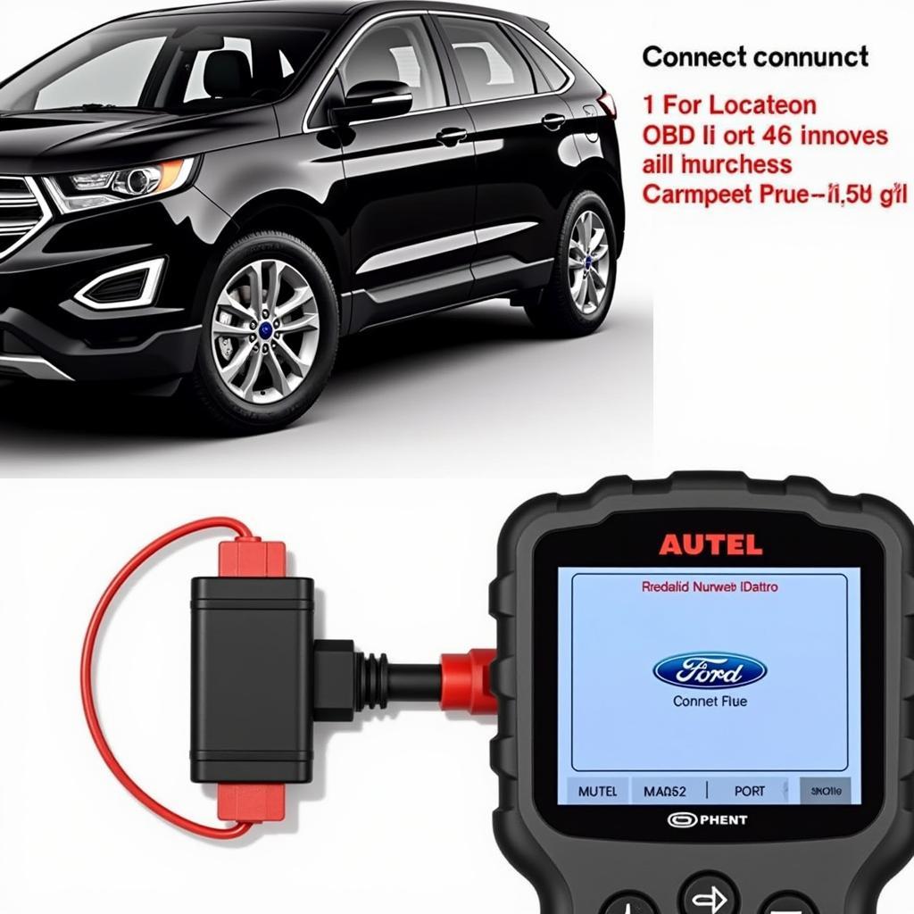 Connecting Autel MK808 to Ford Edge EOBD Port