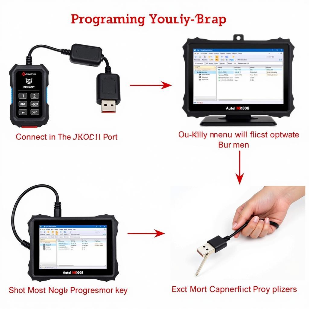 Autel MK808 Ignition Key Programming Process